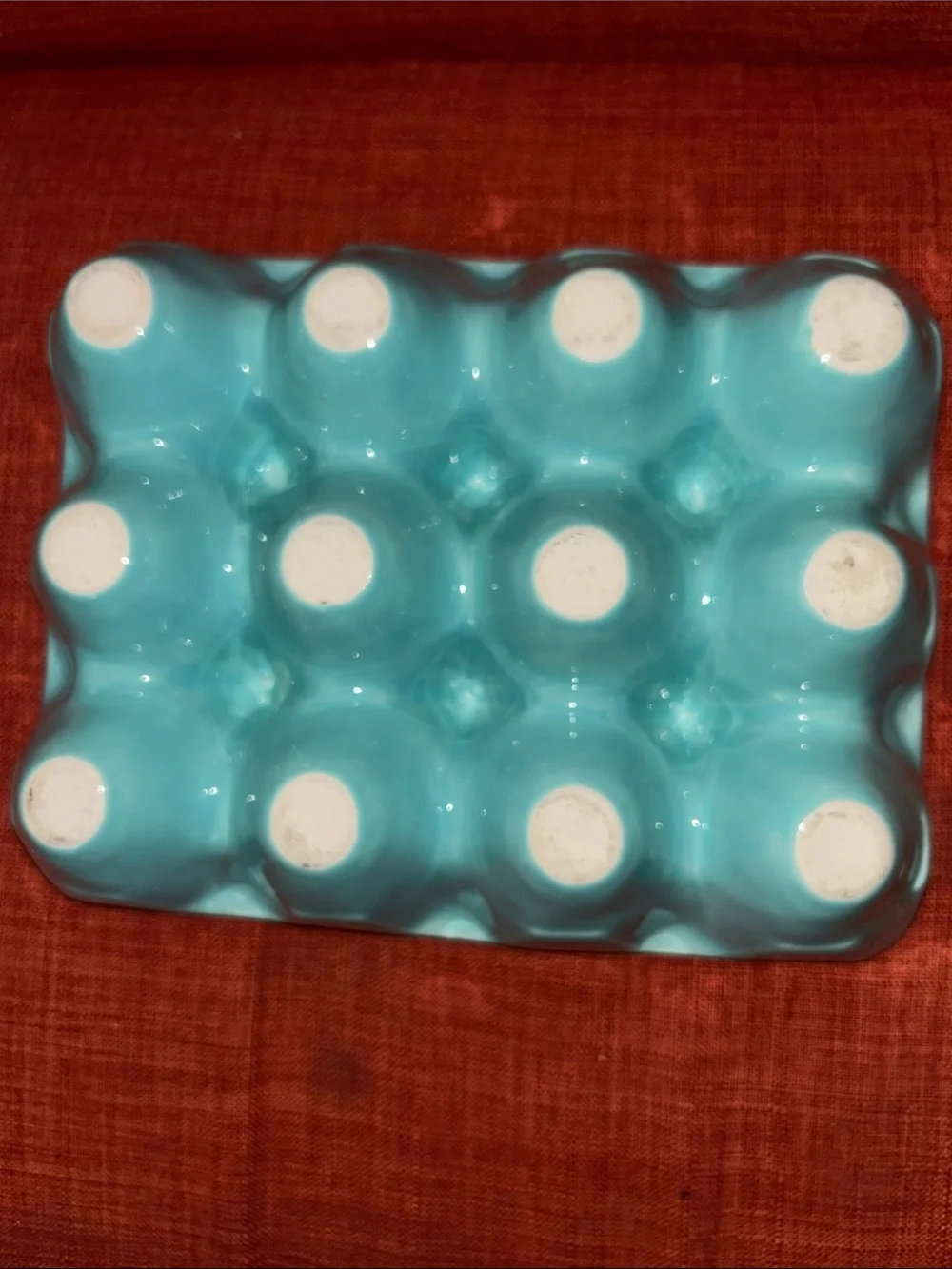 Ceramic Egg Tray - Seafoam Blue